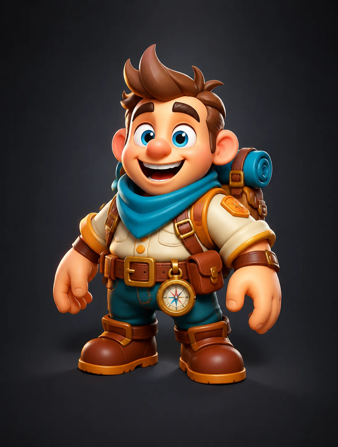 Ejemplo de estilo artístico 3D de dibujos animados