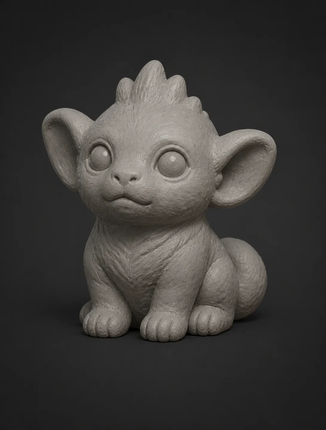 Ejemplo de estilo artístico 3D de escultura y PBR