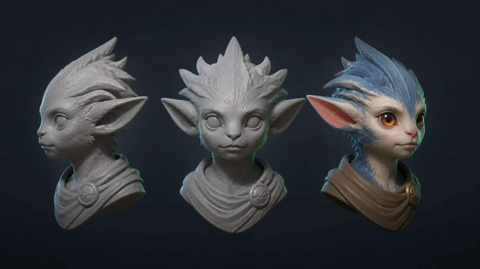 A 3D concept handed off to a studio pipeline