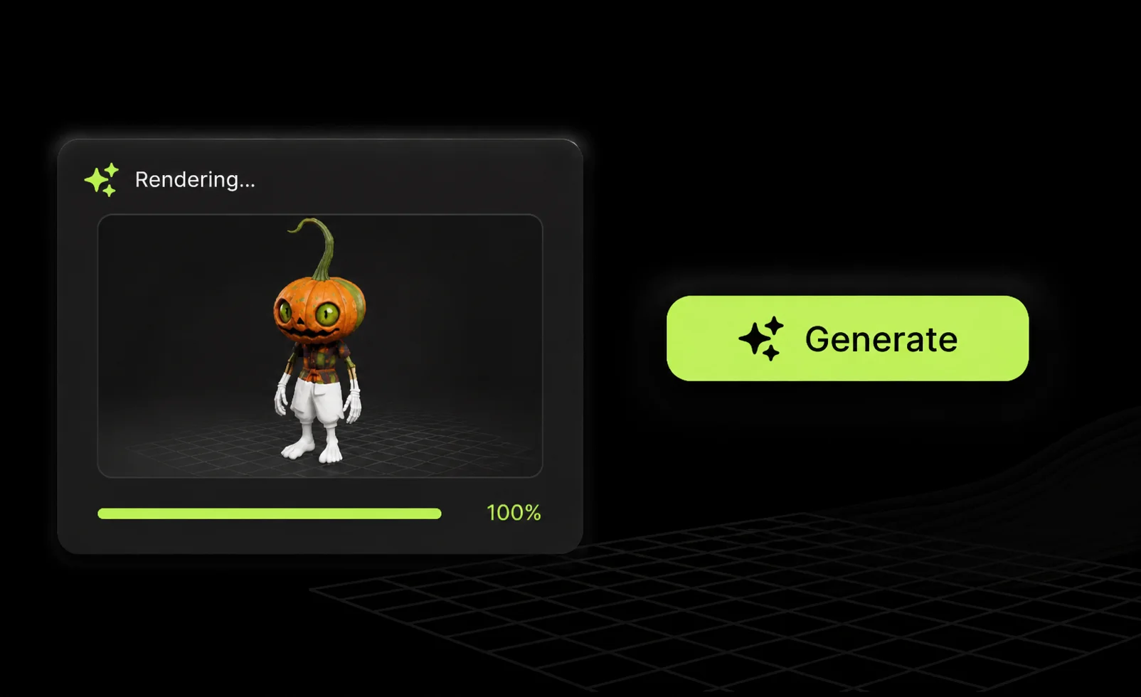 Reviewing the generated 3D concept render
